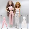6-Point Doll Sportswear Outfit: 30cm Barbie Vest & Pants Casual Clothes
