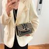 Vintage Pu Mini Box Bag With Top Flap Closure For Casual Outings