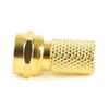 Zinc Alloy Connectors 75-5 Thread Heads Self Locking For RG60 Satellite TV Antennae Coax Cable Twist-on 5/10PCS