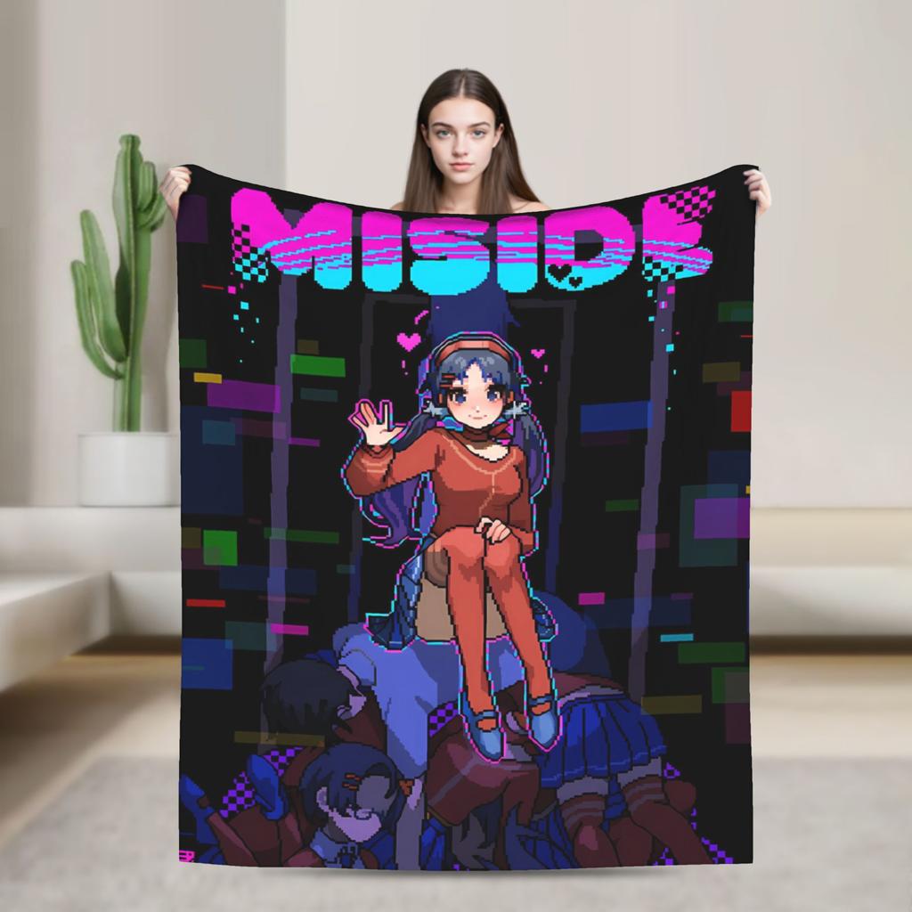 Miside Mita Videospiel Decken Reise Büro Flanell Überwurfdecke Für Schlafzimmer Super Warm Benutzerdefinierte Qualität Tagesdecke Geschenkidee