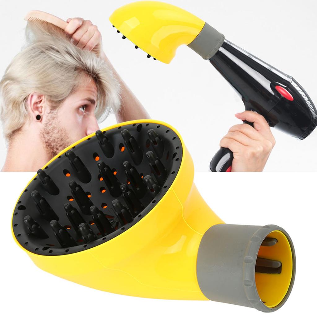 Universal Hair Diffuser Profession Blow Dryer Hair Dryer Diffuser for Curly Wavy HairYellow
