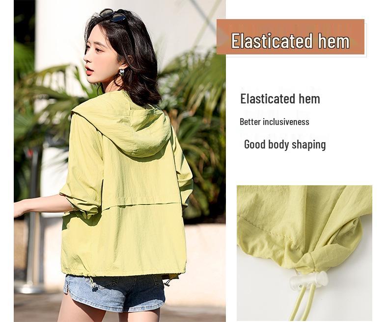 Middle-aged Women's Lightweight Summer Jacket: Fashionable, Slimming Sun-Protective Outerwear