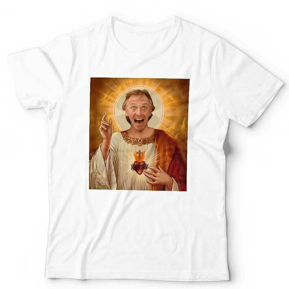 T-shirt Rik Mayall Gesù Unisex Bambini Young Ones Divertente Fondo Caduta Morte Santo