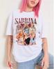 Sabrina Carpenter Oversized T-Shirt: Schwarzes Baumwoll-Unisex-T-Shirt
