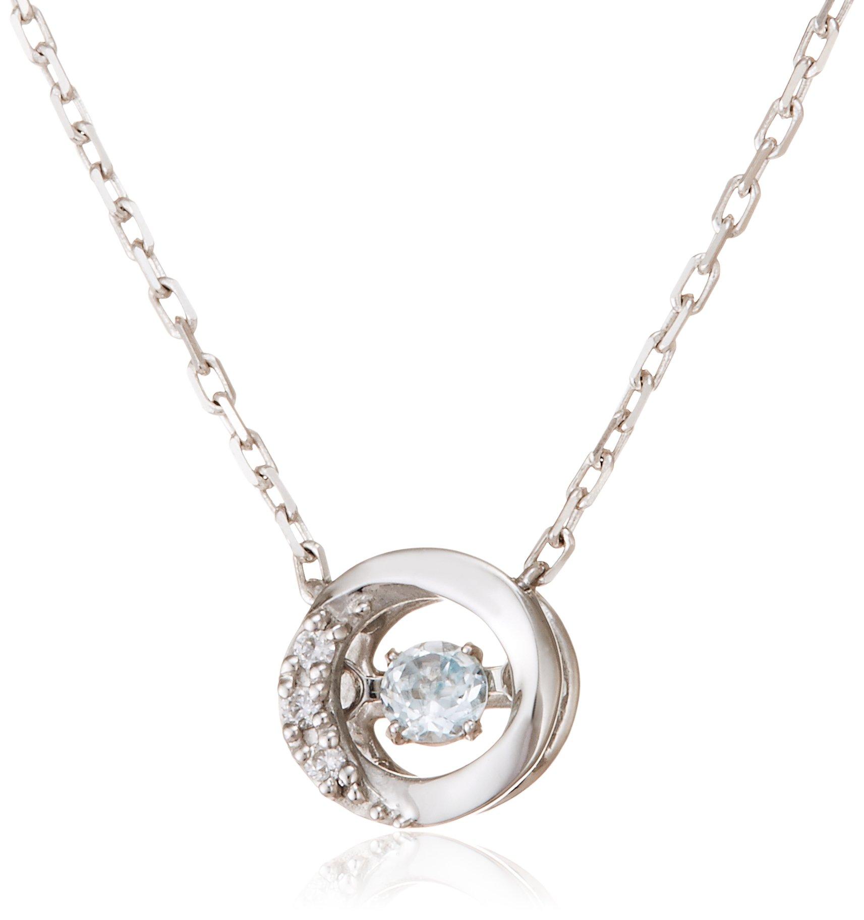 

BLOOM Cinderella Necklace Silver Rhodium Plated November Birthstone Blue Topaz Dancing Stone [Official] [Bloom] [Disney] Women s 0772-0661-0012-0000 срібний