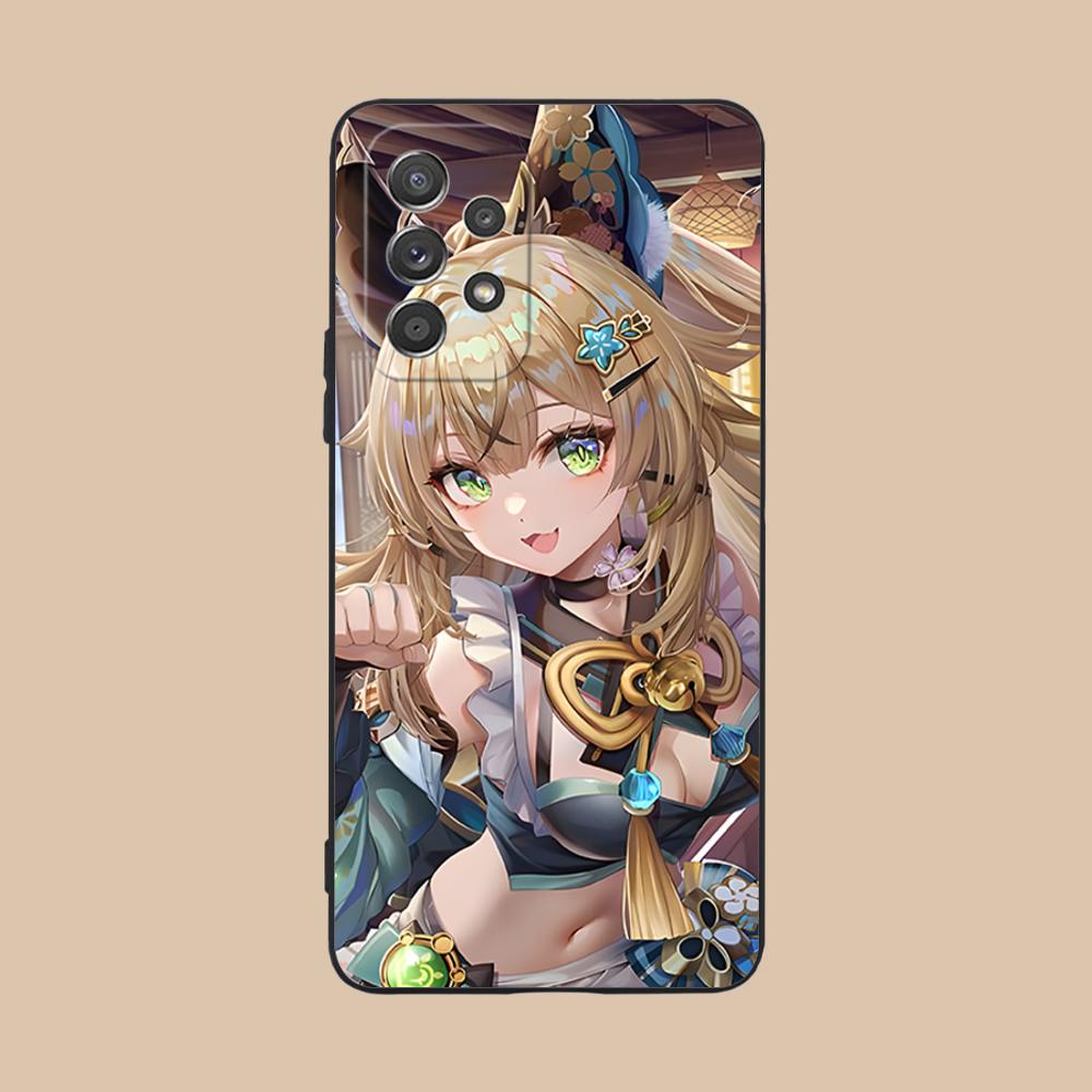 Game GI Kirara Mobile Phone Case for Samsung Galaxy A56 55 54 53 52 51 36 35 34 23 16 15 5G Colorful Cover Pretty Cover Luxury