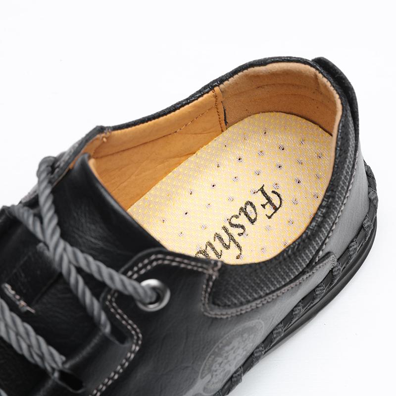 Pánské ručně vyráběné ležérní kožené boty venkovní nízké tenisky