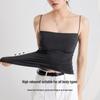 Elegant Pleated Camisole with Built-in Bra & Chest Pads - Women's Summer Outerwear