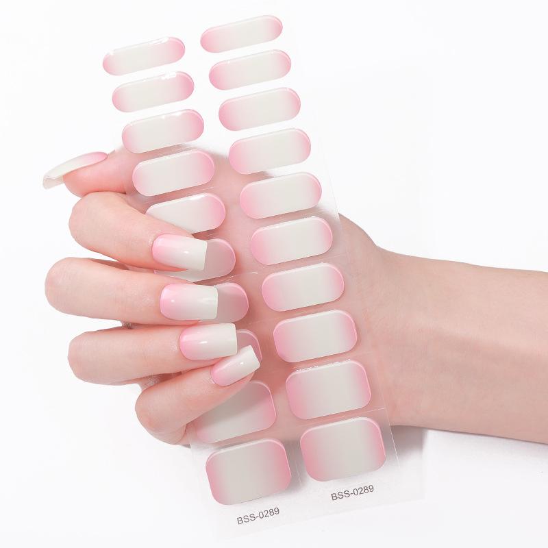 Gel Manicure Stickers Phototherapy Semi-cured Gel Nail Stickers