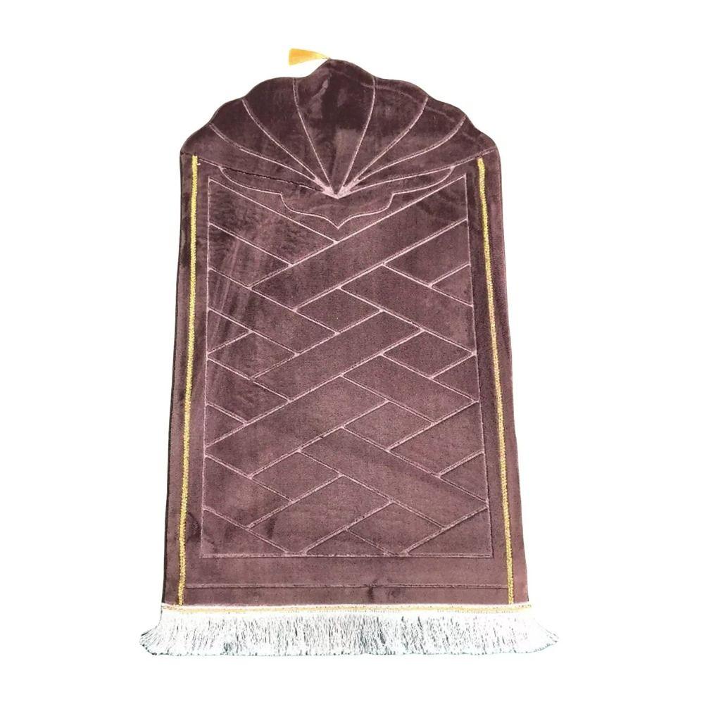Thickened Prayer Mat Embossing Flannel Carpets High Quality Eid Festival Rugs