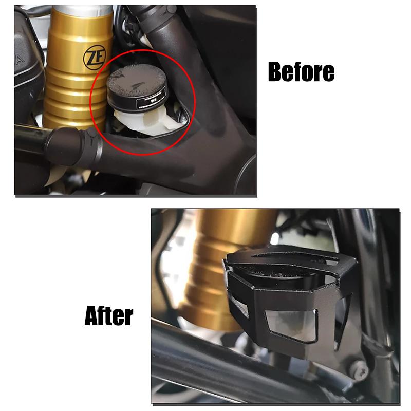 Motorcycle Accessories For BMW R1200 R1200GS R 1250GS R1250 GS Rear Brake Fluid Reservoir Guard Cover Protector