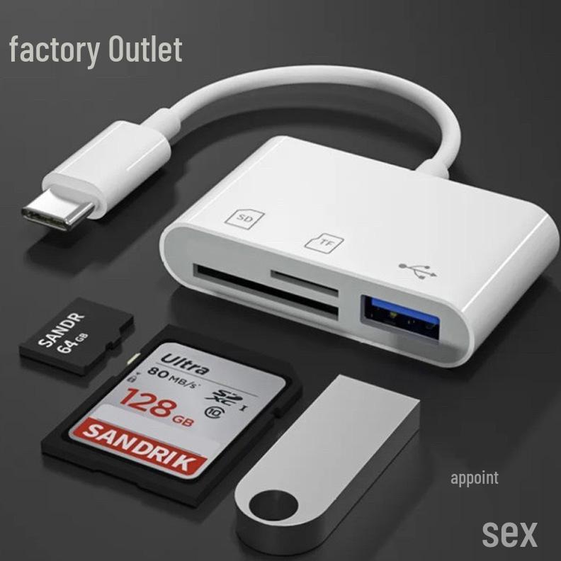 Android OTG Adapter Cable: 2-in-1 TF/SD Card Reader