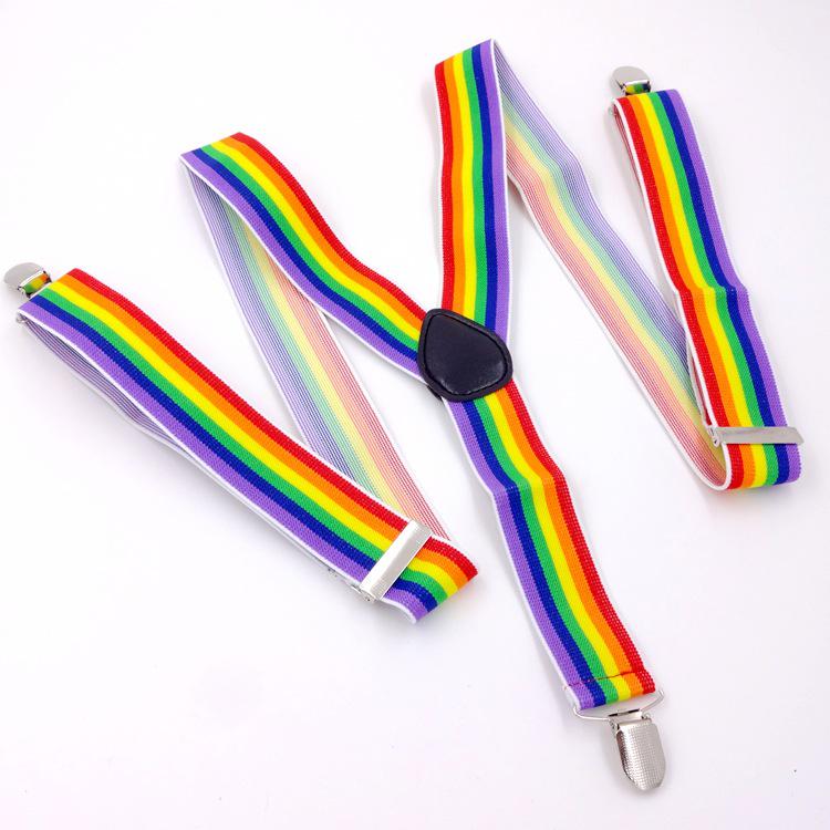 Adjustable Elastic Suspenders for Men & Women - Non-Slip Three-Clip Straps for Formal or Casual Wear