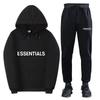 Mens Plus Size Hooded Sweatshirt Set With Matching Couples Design Soft Fleece Lined Long Sleeve Outfit Fall
