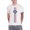 Oasis Unisex Adult Summer Tour 1995 Stripe Detail T-Shirt