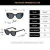 New Luxury Matching Colorful Cat Eye Sunglasses Women Personality Hollow Frame Design Casual All Match Men Glasses UV400