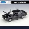 Welly 1/24 Volkswagen Santana Alloy Car Model Diecast Metal Classic Retro Vehicles Car Model Simulation Collection Children Gift