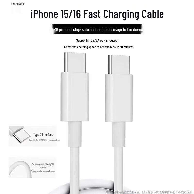 KOVO 20W PD USB-C Fast Charger Set for iPhone 15/16/17 & iPads