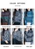 Women's Ethnic Retro Embroidered Wool Sweater – Half-High Collar Jacquard Knit for Autumn/Winter