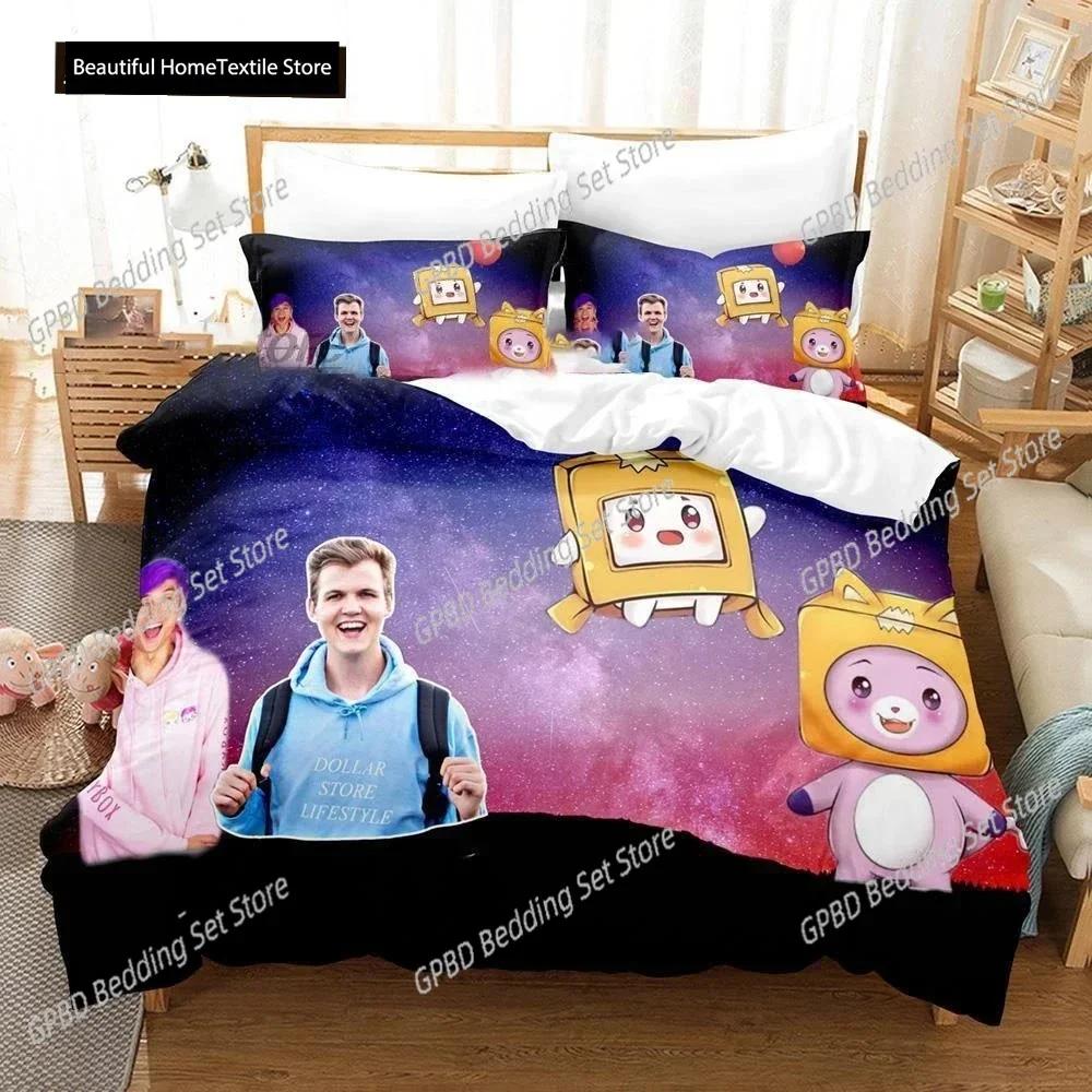 Cartoon Foxy Boxy Lanky-box 3D NEW Duvet Cover Pillowcase Bedding Set Adult Girl Bedroom Decoration Children Single Double Large