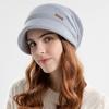 Ear Protection Knited Beanie Thickened Pile Cap Breathable Wool Pullover Hat  Winter Autumn