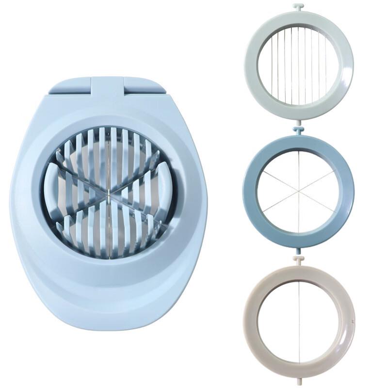 RuHan 3-in-1 Stainless Steel Multifunctional Egg & Fruit Slicer