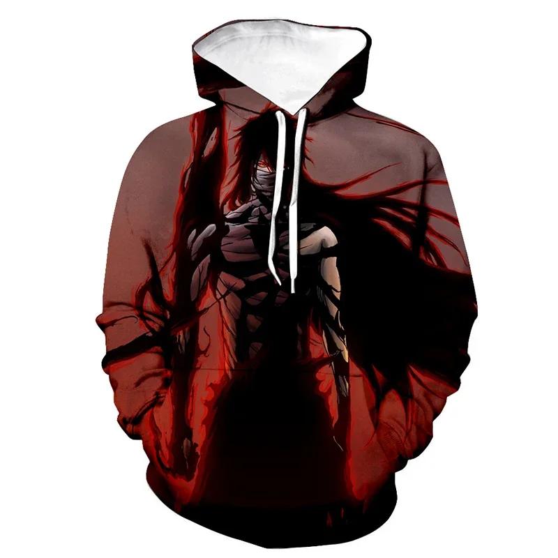 Men/Women Casual Streetwear Pullover Hip Hop Hoodie Unisex Fashion Tops Anime Style Hoodies Bleach 3D Printed Hooded Sweatshirt