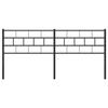 VidaXL Tête de lit métal noir 193 cm 355696