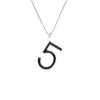 Numbers, Letters 5 Necklaces, Micro-Inlaid Zircon Hip-Hop Models, Simple And Trendy Fast Hair