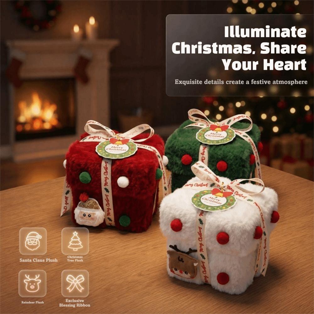 Velvet Gift Box Christmas Eve Gift Box Thick Velvet Fabric Empty Box Christmas