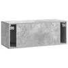 Wall Mounted TV Cabinet Concrete Grey 78.5 x 31 x 30 cm