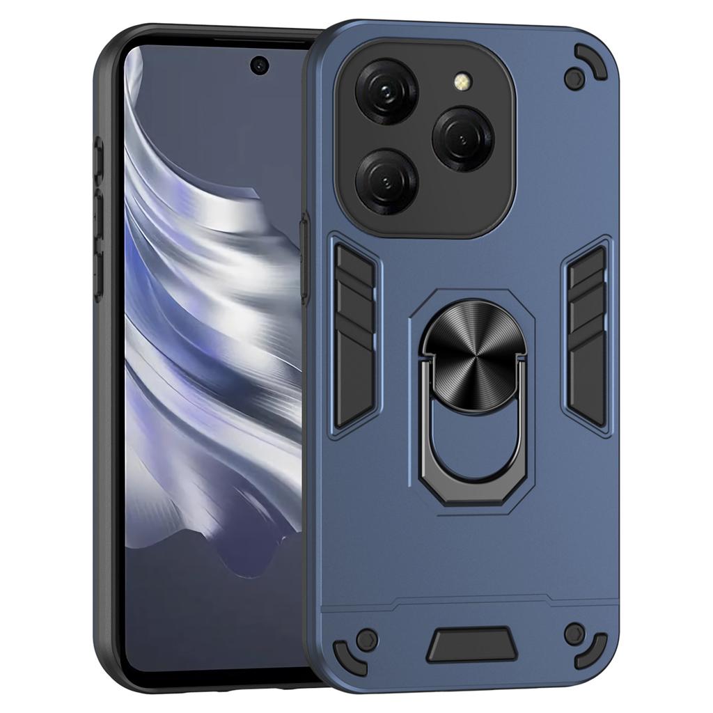 For TECNO Spark 20 Pro/Infinix Hot 40/40 Pro Case PC+TPU Kickstand Magnetic Car Mount Phone Cover