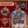 Christmas Flower Bouquet Building Block Assembly Simulation Flower Model Desktop Decoration Toy