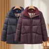 Women's Plus Size Plaid Winter Padded Jacket
