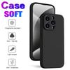 Originale quadratische Handyhülle aus flüssigem Silikon für iPhone 15 14 13 11 12 Pro Max Mini X XS 7 8 Plus Schwarze weiche stoßfeste Rückseite