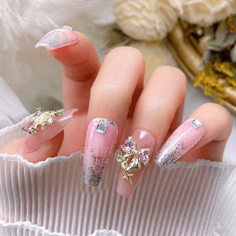 

Nail Art Jewelry Manicure Accessories Star Nail Rhinestones Bow Nail Decorations Nail Drills