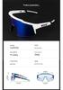 Kapvoe Unisex Color-Changing Cycling Sunglasses – Red-Blue Coated for Mountain & Road Biking