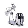 Metal Pencil Pot Pen Holder Vase Desk Tidy School Office Container Organizer Stationery Supplies