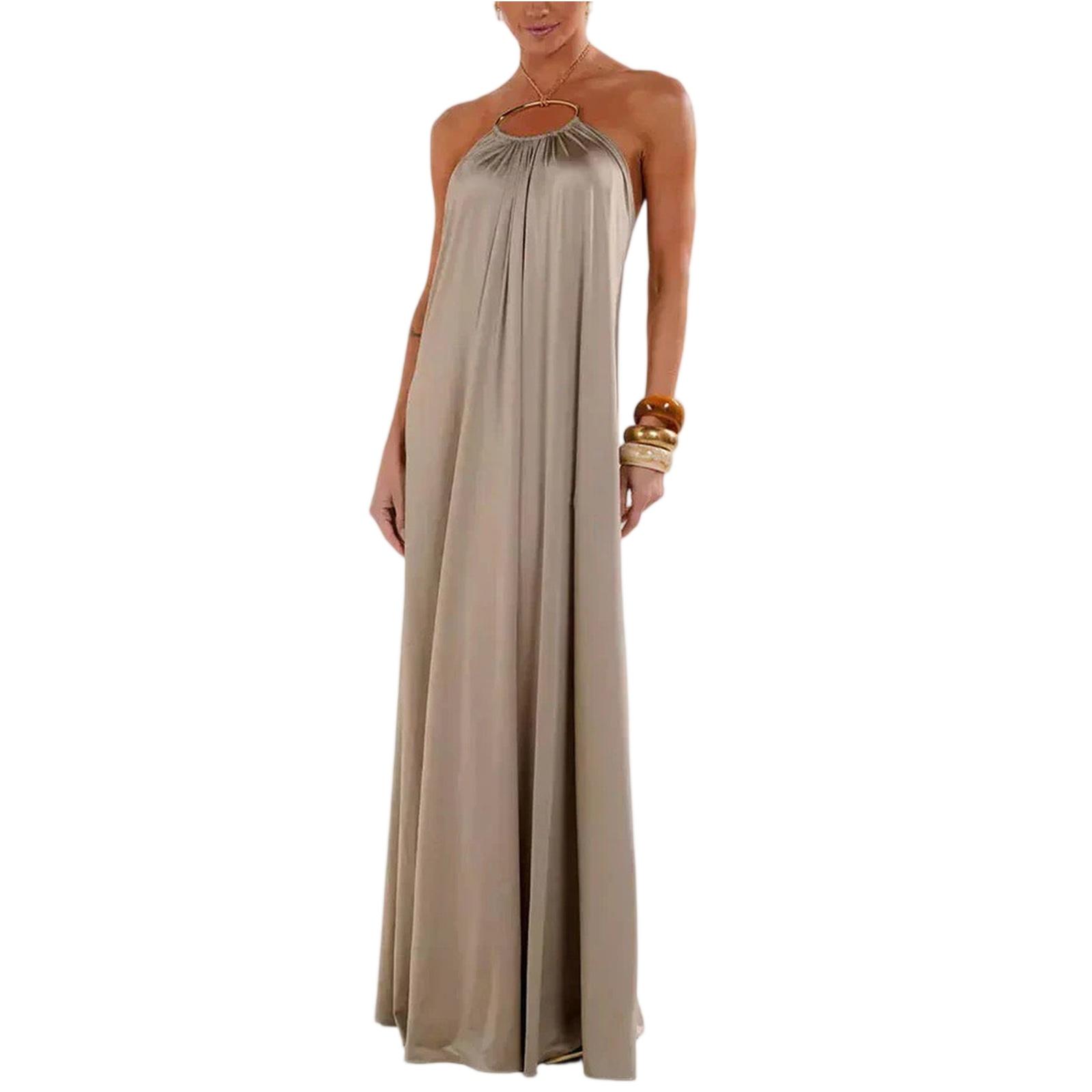 

Women s Fashionable Casual -color Dress S