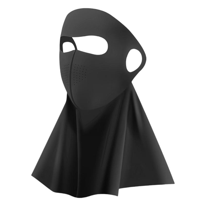 Outdoor Sun Protective Face Neck Mask Regulable Sports Face Covering for Varioius Day Outdoor Wear чёрный