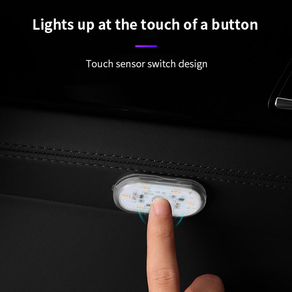 Lampada LED USB Retro Per Auto - Luce D'Atmosfera Dimmerabile Con Touch, 0.5W, 8cm - Per Interni Veicolo, Camera, Corridoio