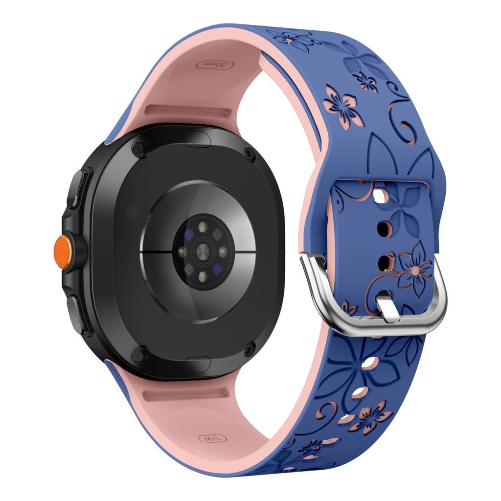 Engraved band for Samsung Galaxy Watch 8/8 classic Silicone Bracelet correa Galaxy Watch 7/FE/6/5/4 Classic/5 Pro No Gaps Strap