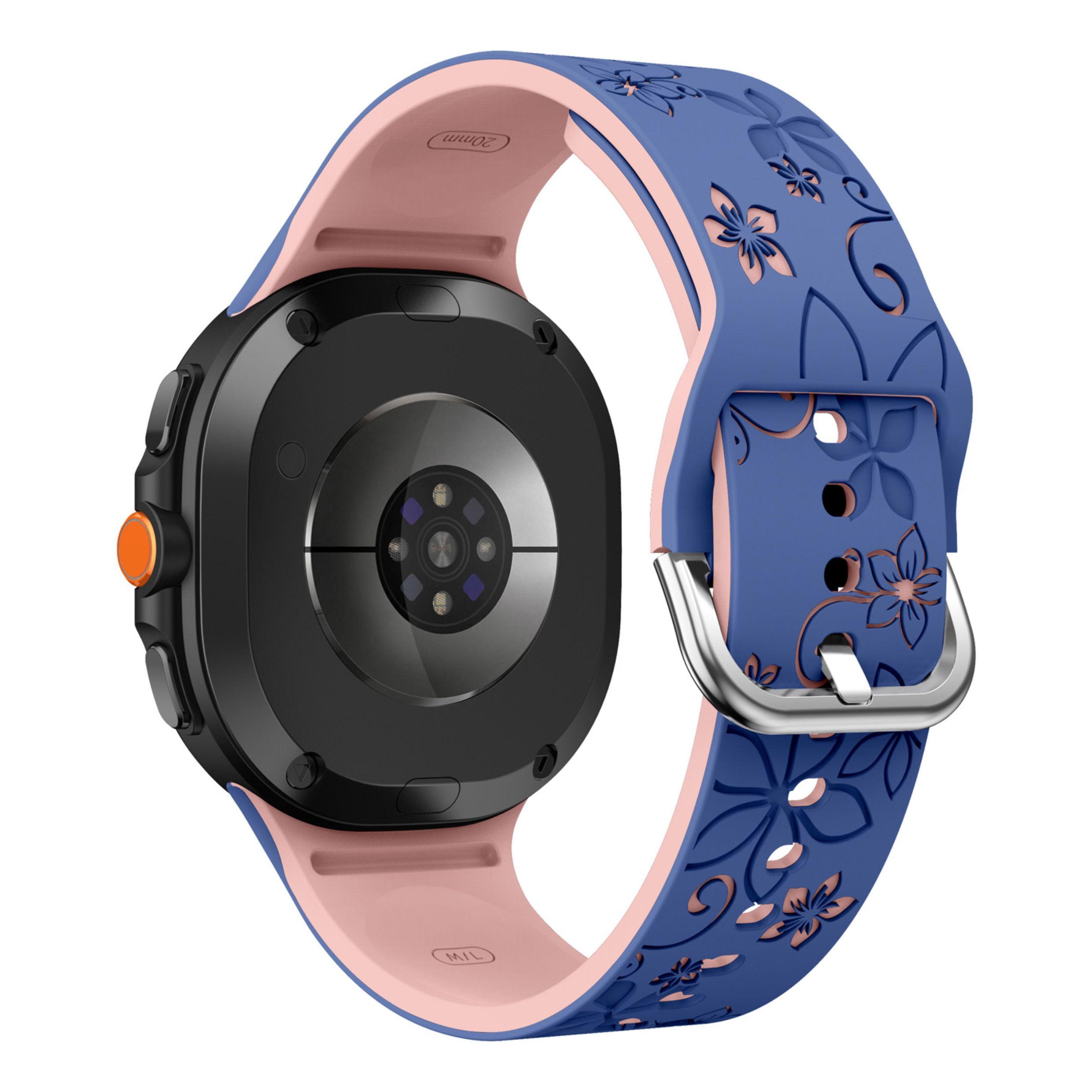 

Engraved band for Samsung Galaxy Watch 8/8 classic Silicone Bracelet correa Galaxy Watch 7/FE/6/5/4 Classic/5 Pro No Gaps Strap Galaxy watch 8 44mm