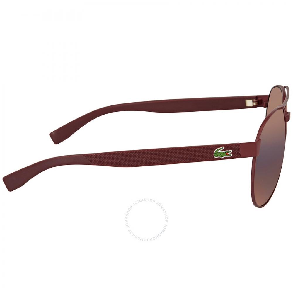 Lacoste Brown Pilot Unisex Sunglasses L185s 615 60