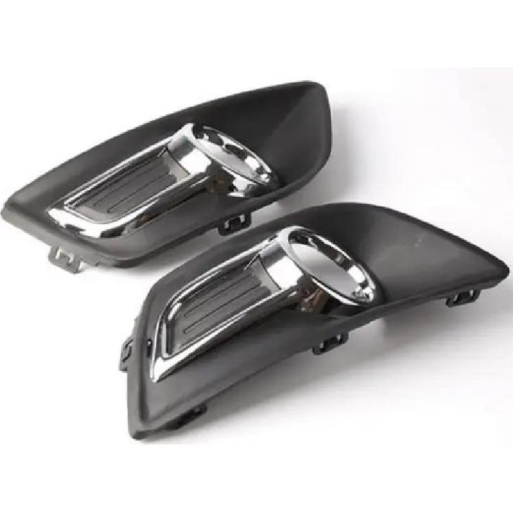 Left Right Chrome Front Bumper Fog Lamp Light Cover Fog Light Cover Fits Citroen C4  2008 2009 2010 2011