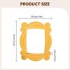 Peephole Frame Wooden Craft Decorative Yellow Classic Door Decor Picture for Home Bedroom