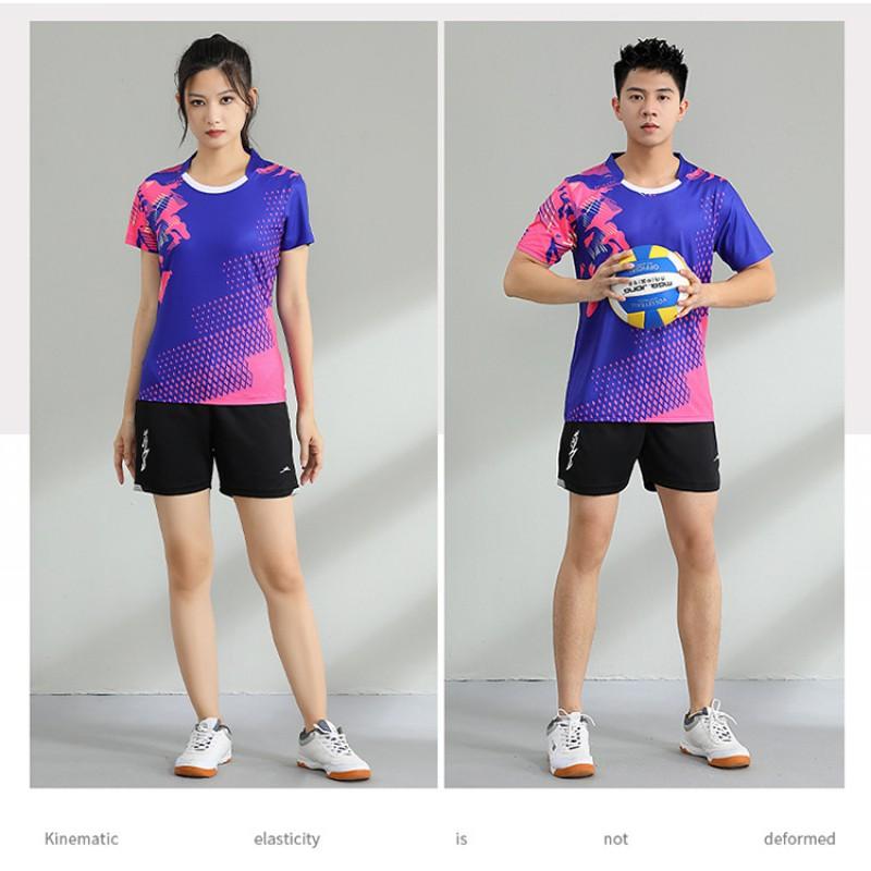 Unisex Zestaw Sportowy do Badmintona Szybkoschnący Oddychający Koszulka Wydajnościowa Spodenki Trening Zawody