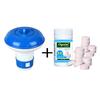 Pool Cleaning Float With 100pcs Purifier Tablets Swimming Pool Chlorine Dispenser Kit