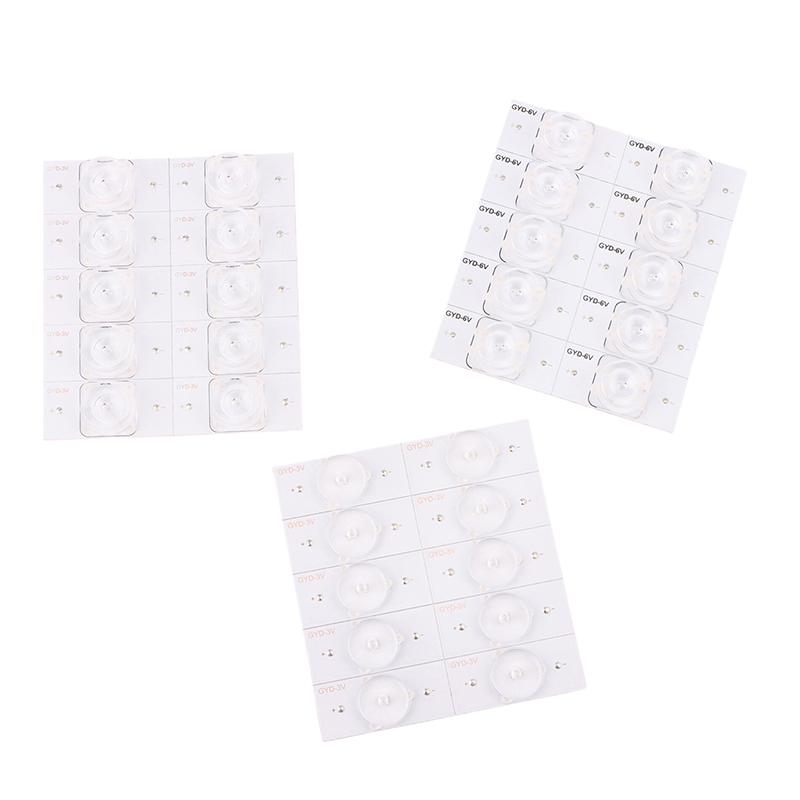 10Pcs Led Beads 3V 6V Lcd Tv Led Bead Smd Light Bead Universal Aluminum Cutting Tv Backlight Strips For 32-65 Inch Led Tv Repair