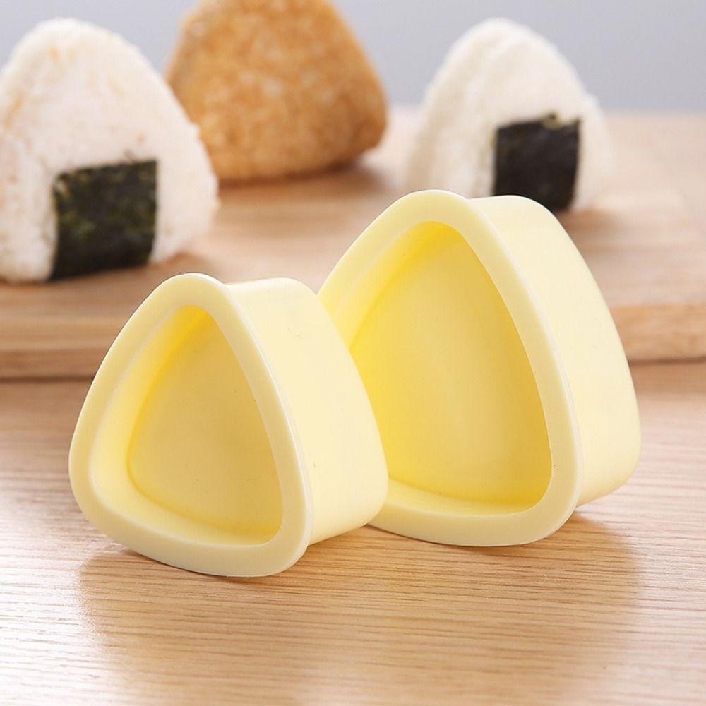 3Pcs/Set Triangular Sushi Maker Plastic Onigiri Rice Ball Set Convenient Rice Ball Mold DIY